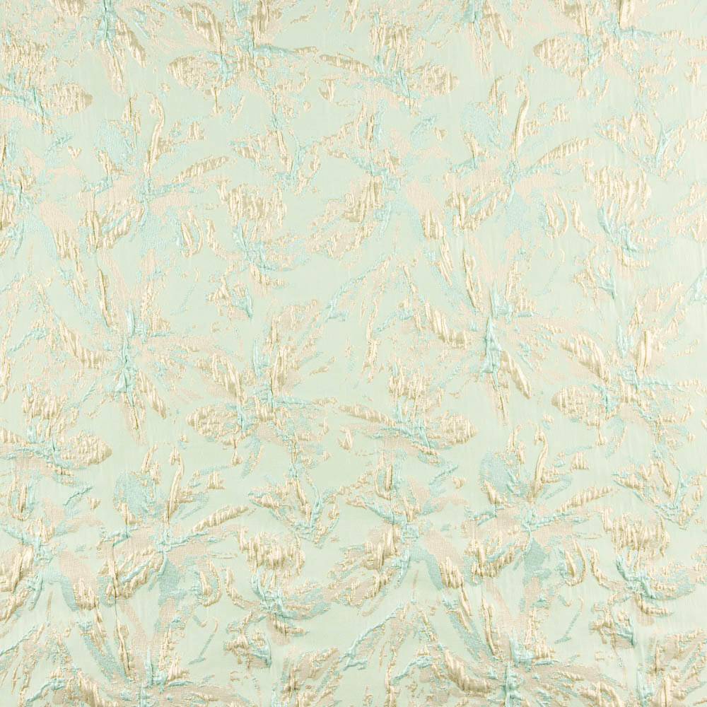 Brocart Lurex Floral Vert D&#39;eau - Ribes y Casals