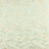 Brocart Lurex Floral Vert D&#39;eau - Ribes y Casals