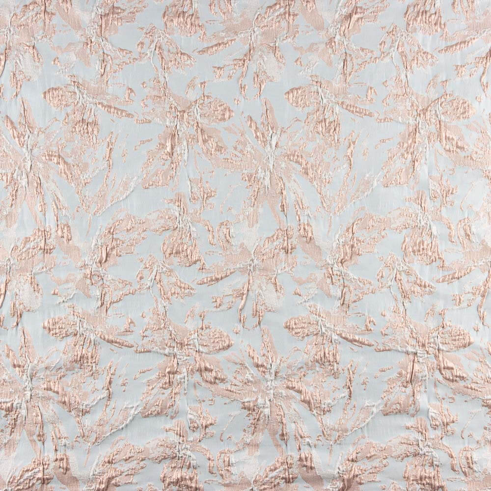 Brocart Lurex Floral Saumon - Ribes y Casals