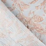 Brocart Lurex Floral Saumon - Ribes y Casals