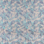 Brocart Lurex Floral Bleu - Ribes y Casals