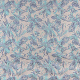 Brocart Lurex Floral Bleu - Ribes y Casals