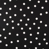 Spandex Poplin Pois Blanc 30mm Noir - Ribes y Casals