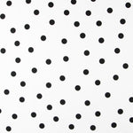 Spandex Poplin Pois Noir 30mm Blanc - Ribes y Casals