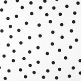 Spandex Poplin Pois Noir 30mm Blanc - Ribes y Casals