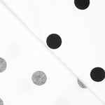 Spandex Poplin Pois Noir 30mm Blanc - Ribes y Casals