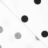 Spandex Poplin Pois Noir 30mm Blanc - Ribes y Casals