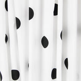 Spandex Poplin Pois Noir 30mm Blanc - Ribes y Casals