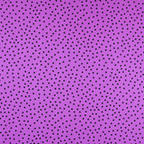Popeline Spandex Pois Noir 7mm Mauve - Ribes y Casals