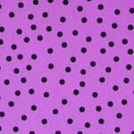Popeline Spandex Pois Noir 7mm Mauve - Ribes y Casals