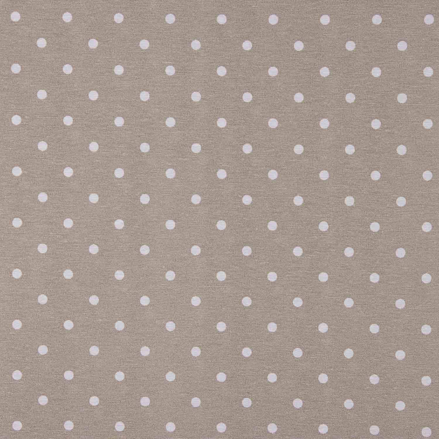 Toile imprimée à pois blancs sur fond beige - Ribes y Casals