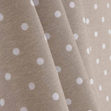 Toile imprimée à pois blancs sur fond beige - Ribes y Casals