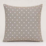 Toile imprimée à pois blancs sur fond beige - Ribes y Casals