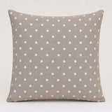 Toile imprimée à pois blancs sur fond beige - Ribes y Casals
