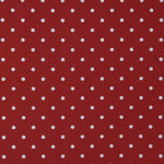 Toile imprimée à pois blancs sur fond grenat - Ribes y Casals