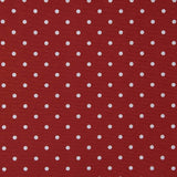 Toile imprimée à pois blancs sur fond grenat - Ribes y Casals