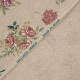 Toile imprimée floral romantique sur fond beige - Ribes y Casals