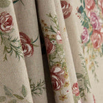 Toile imprimée floral romantique sur fond beige - Ribes y Casals
