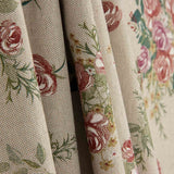 Toile imprimée floral romantique sur fond beige - Ribes y Casals