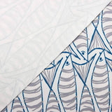 Linge de table Poissons Bleu Gris - Ribes y Casals