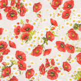 Toile imprimée coquelicots et marguerites - Ribes y Casals