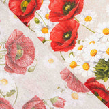 Toile imprimée coquelicots et marguerites - Ribes y Casals