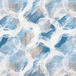 Toile imprimée cercles abstraits bleus - Ribes y Casals