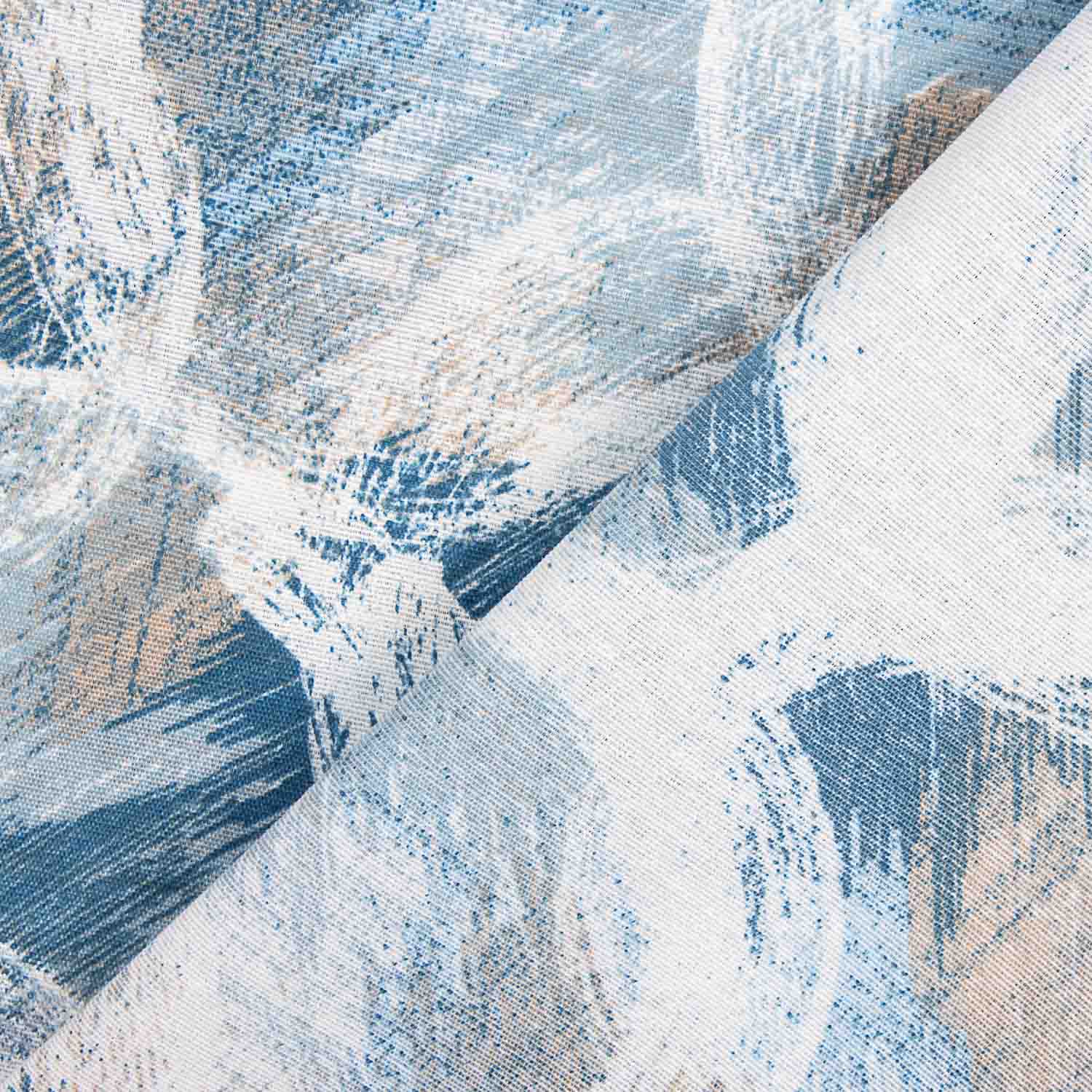 Toile imprimée cercles abstraits bleus - Ribes y Casals