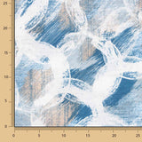 Toile imprimée cercles abstraits bleus - Ribes y Casals