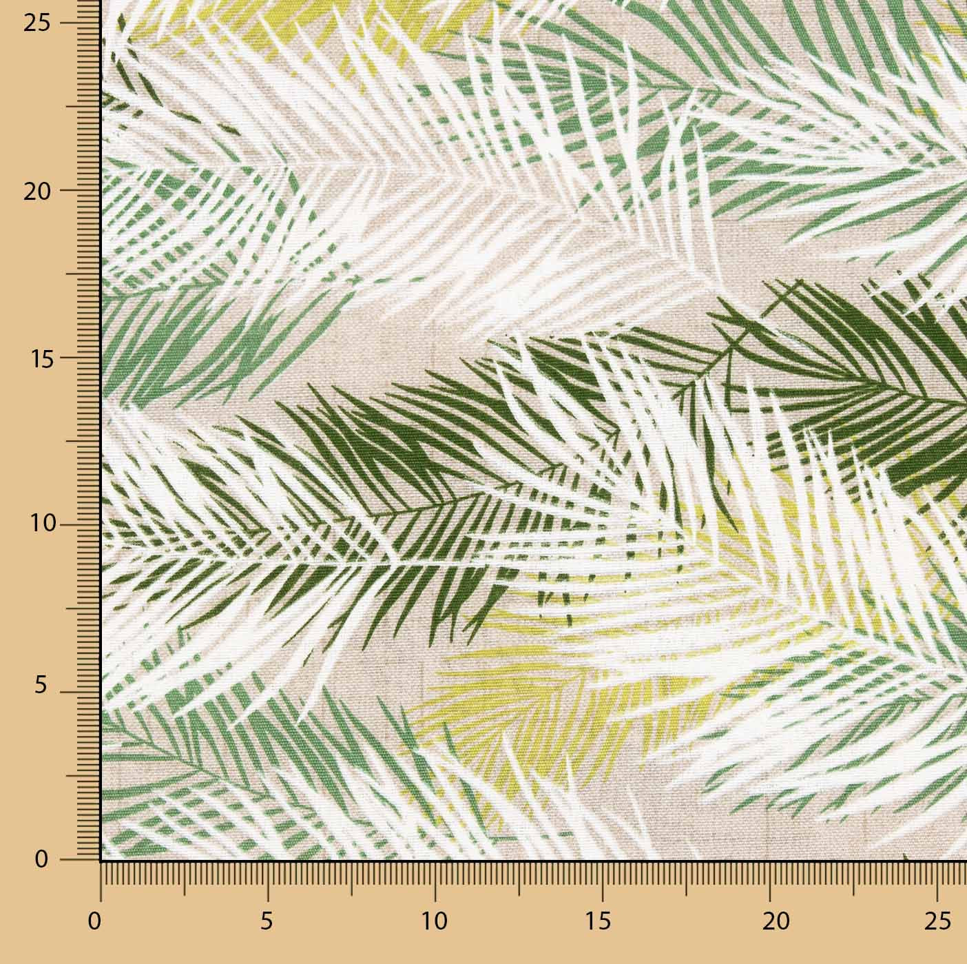 Toile imprimée feuilles de palmier tropical - Ribes y Casals