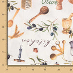 Toile imprimée Panama Cuisine Olive Méditerranéenne - Ribes y Casals