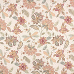 Toile Panama imprimée libellules et fleurs - Ribes y Casals