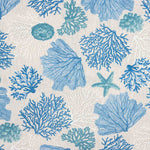 Toile imprimée bleu marine et corail - Ribes y Casals