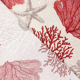 Toile imprimée marine corail rouge - Ribes y Casals