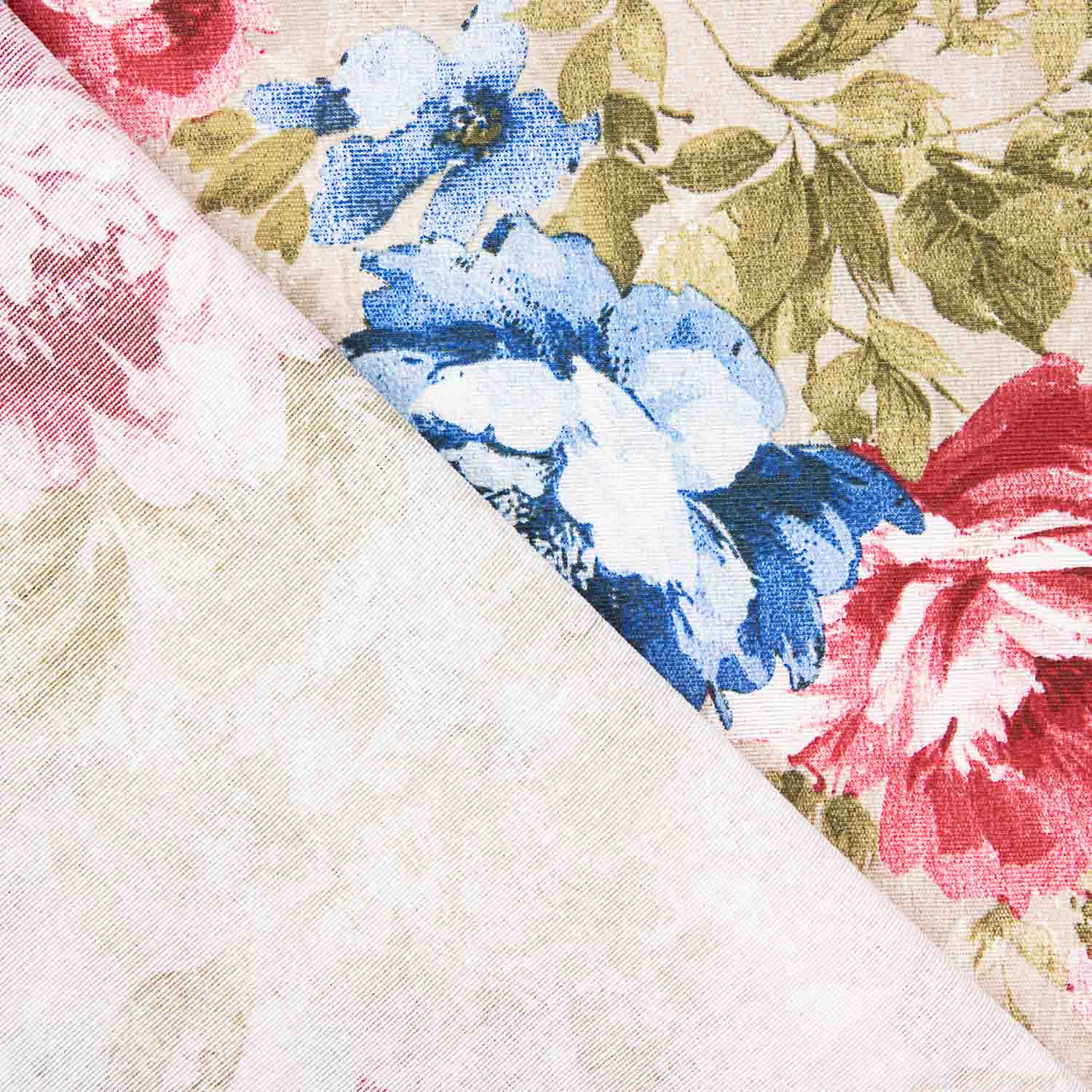 Toile imprimée à fleurs Provence bleue - Ribes y Casals