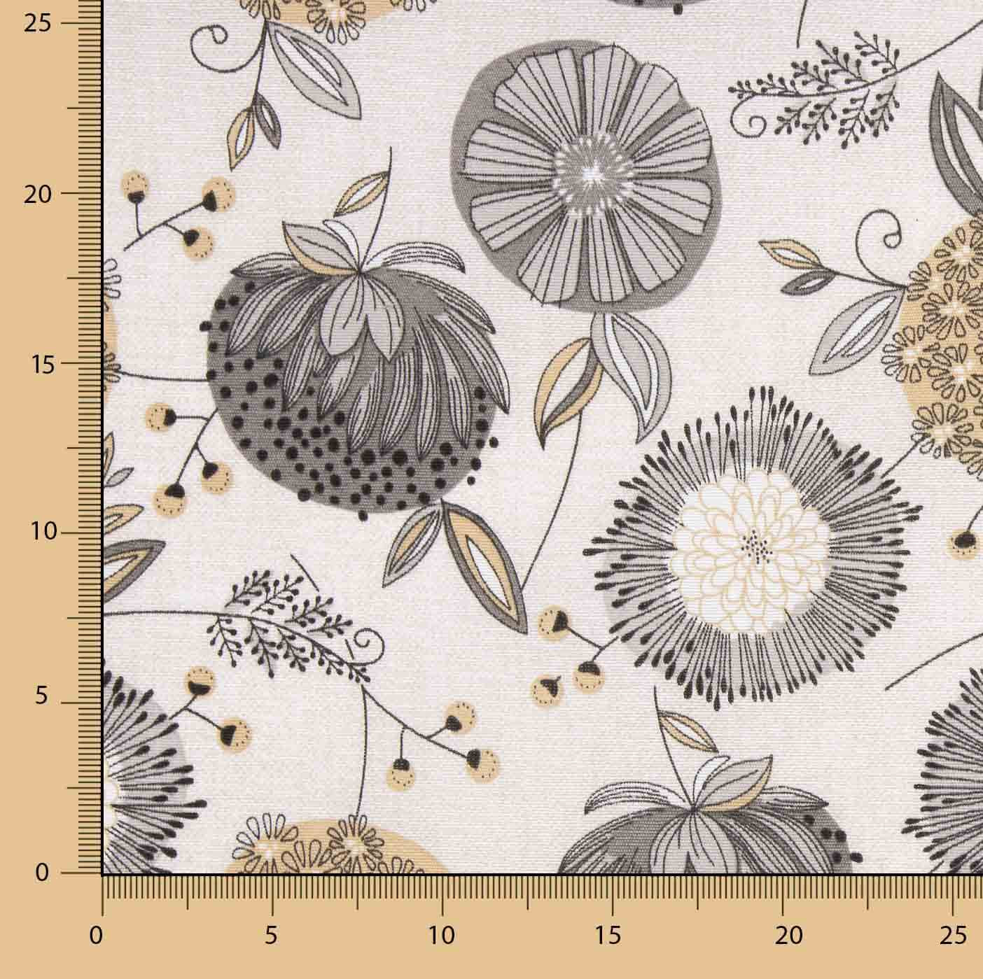 Toile imprimée de fleurs nordiques - Ribes y Casals