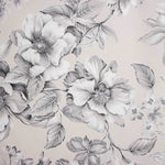Toile imprimée de fleurs élégantes grises - Ribes y Casals