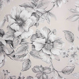 Toile imprimée de fleurs élégantes grises - Ribes y Casals