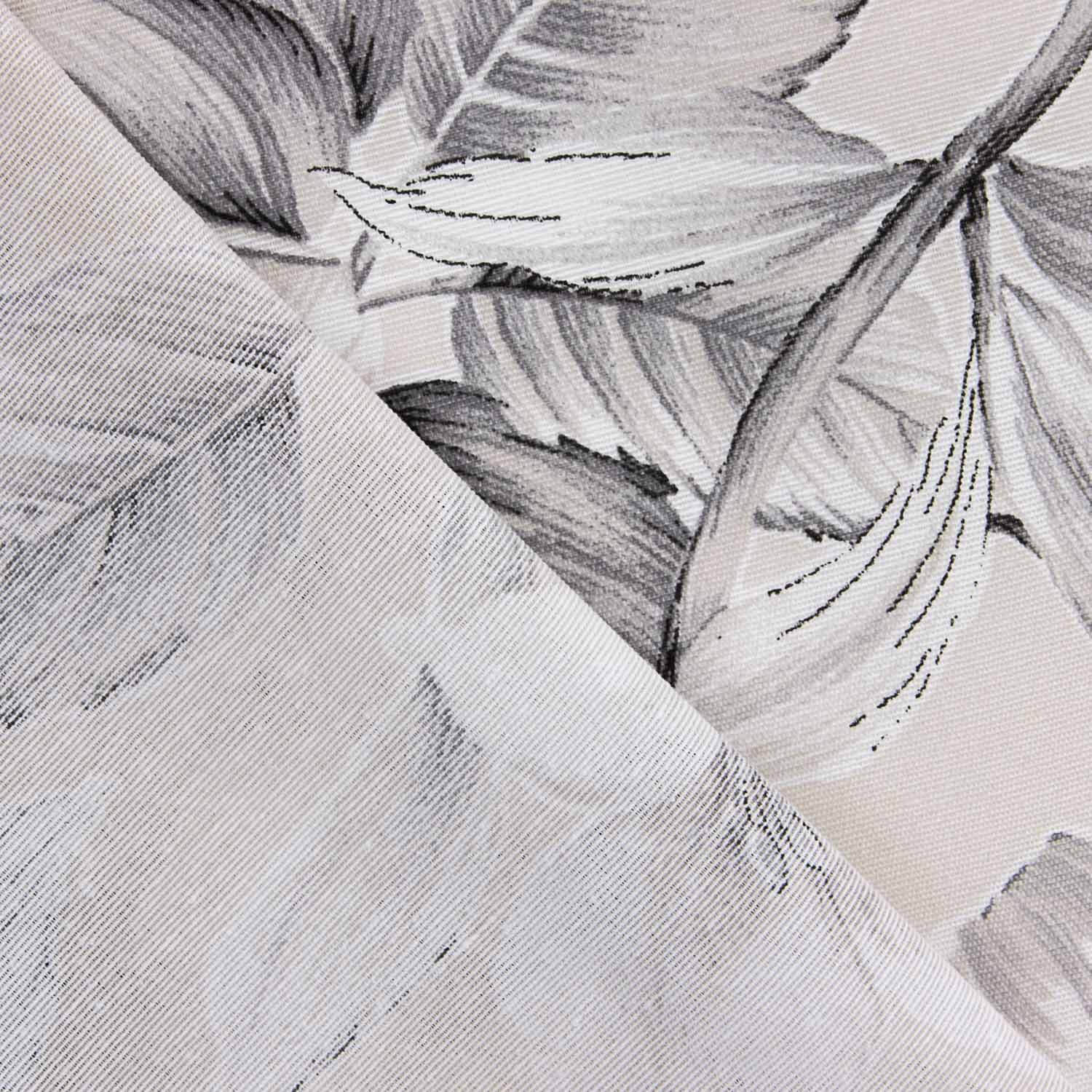 Toile imprimée de fleurs élégantes grises - Ribes y Casals