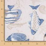 Toile imprimée de poissons marins - Ribes y Casals