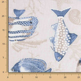 Toile imprimée de poissons marins - Ribes y Casals