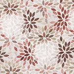 Toile de coton imprimée « Rosettes de feuilles d'automne » - Ribes y Casals