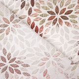 Toile de coton imprimée « Rosettes de feuilles d'automne » - Ribes y Casals