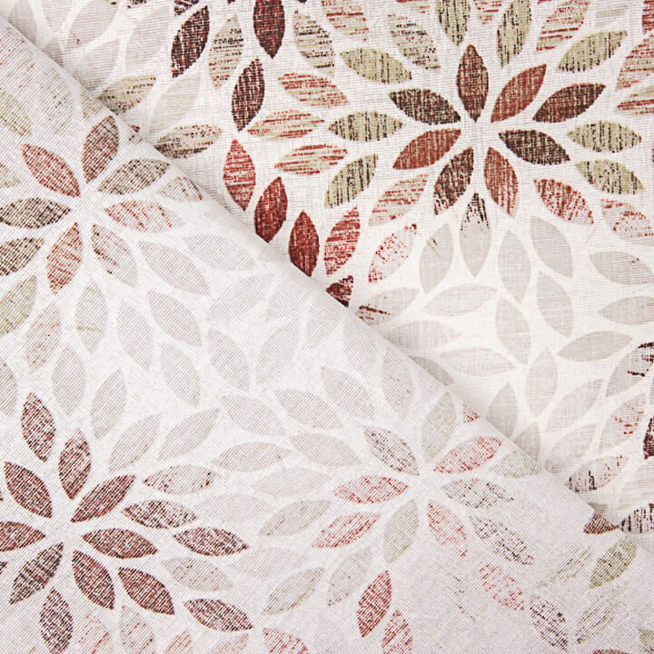 Toile de coton imprimée « Rosettes de feuilles d'automne » - Ribes y Casals