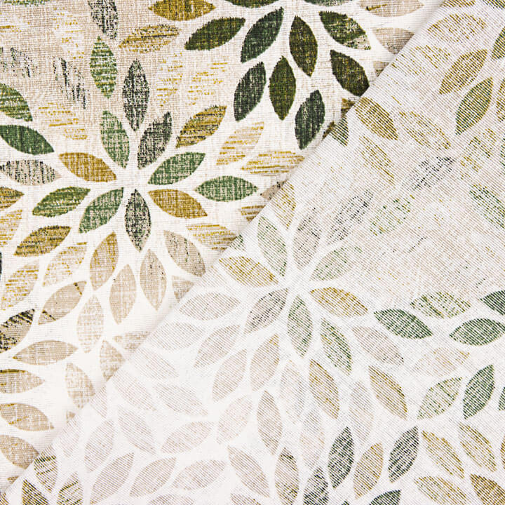 Toile de coton imprimée « Rosettes de feuilles vertes » - Ribes y Casals