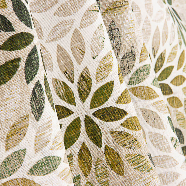 Toile de coton imprimée « Rosettes de feuilles vertes » - Ribes y Casals