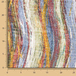 Toile de coton imprimée « Vagues multicolores » - Ribes y Casals