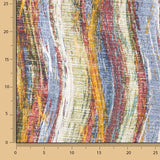 Toile de coton imprimée « Vagues multicolores » - Ribes y Casals