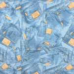 Toile imprimée jeans denim - Ribes y Casals