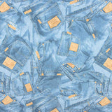 Toile imprimée jeans denim - Ribes y Casals